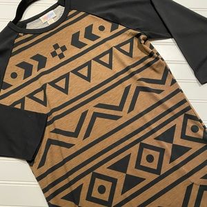 NWT Lularoe Randy Baseball Tee Size XXS (00-0)